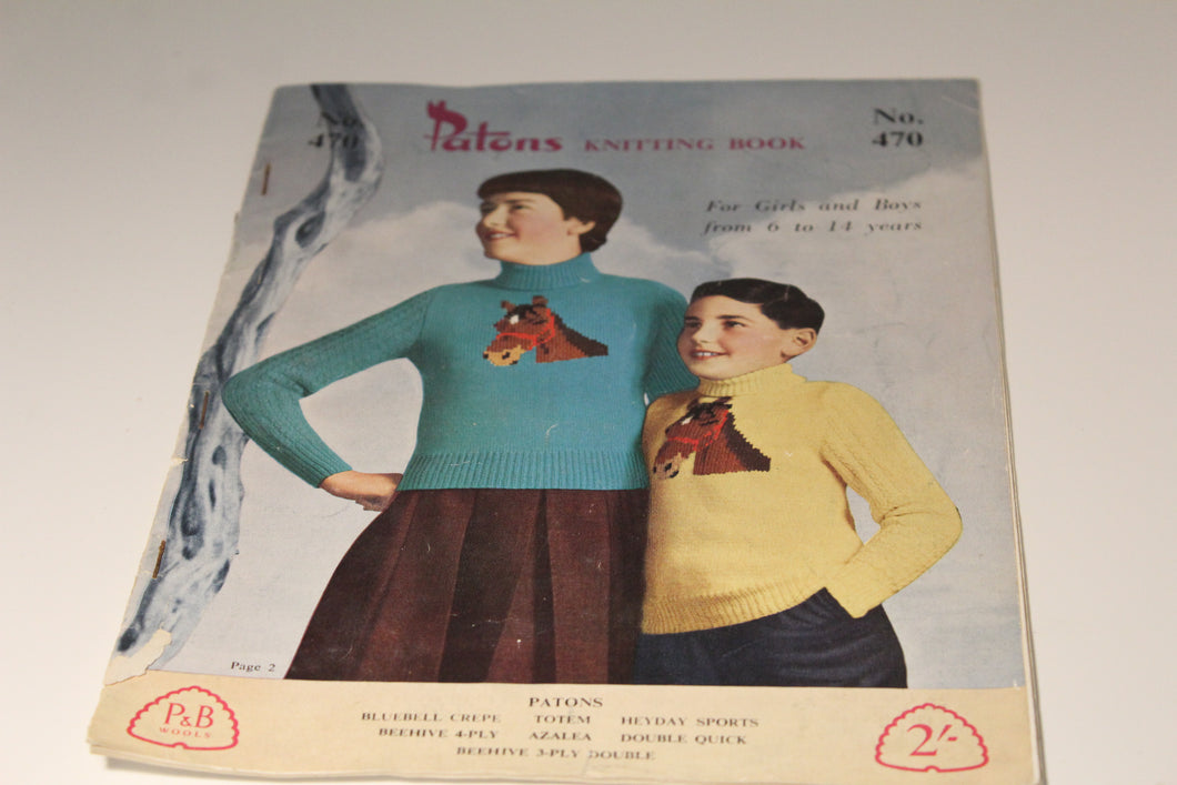 Patons Knitting Book 470  - Jumpers