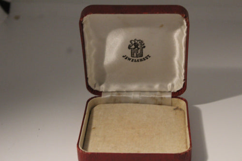 Vintage Jewelcrest Red Leatherette Box - Donald Simpson