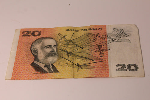 1985 Australian $20 Banknote Johnston & Fraser VUC 770752