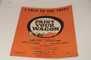 I Talk To The Trees Paint Your Wagon Sheet Music Ephemera